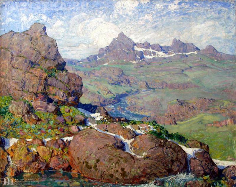 Картина Г. И. Чорос-Гуркина «Кочевье в горах»