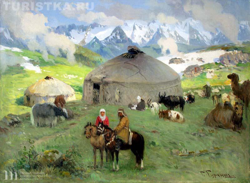 Картина Андрея Никулина «Голубой Алтай (Алтайские белки)» (1908-1910)