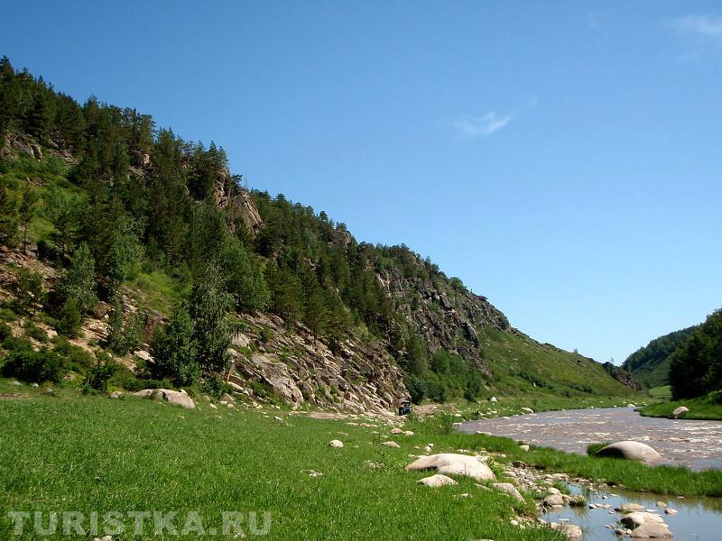 Река Песчаная в урочище Щеки