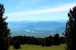 Вид на Уймонскую долину Алтай. 