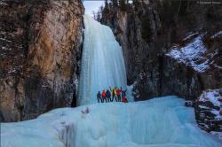 Новый год 2018  :  Тур на Алтай : Водопад Чадрик в Улаганском районе