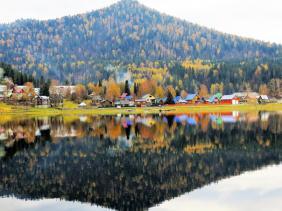 Фотоконкурс Золототая осень на Алтае 2018.  Телецкое озеро в середине октября.