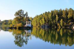 Золотая осень на Алтае : Озеро Ая