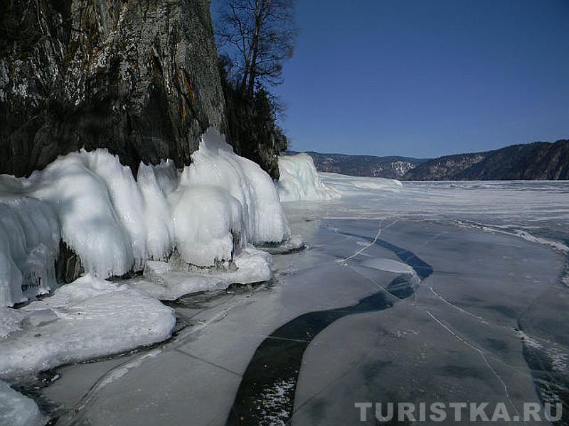 Телецкое озеро зимой