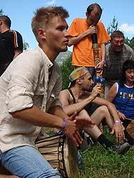 Горный Алтай : Фестиваль ВОТЭТНО-2011 : Барабанщик