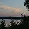 Закат на соленом озере