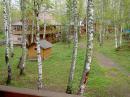 Горный Алтай : Турбазы, базы отдыха на озере Ая : Турбаза Ода : Вид на дом с трехместными номерами