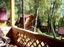 Горный Алтай : Турбазы базы отдыха на Телецком озере : Уголок отдыха Перлу : Вид с балкона Коттеджа