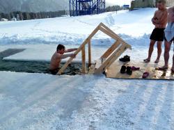 Зимний отдых на Алтае : Крещение на Бирюзовой Катуни