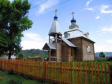 Горный Алтай : Церковь в селе Черный Ануй