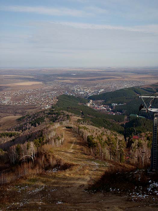 Вид с обзорной площадки на горе Церковка