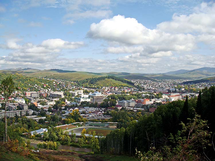 Вид с горы Комсомольской на город