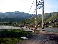 Горный Алтай : Село Тюнгур : Мост через Катунь