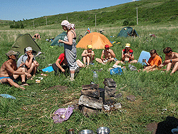 Горный Алтай : Велопоход «Два Алтая» : Обед на озере Белом