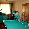 Горный Алтай : База отдыха Заимка Камза : Бильярд в доме гостиничного типа