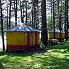 Горный Алтай : Туристический комплекс Манжерок : Стационарные летние палатки
