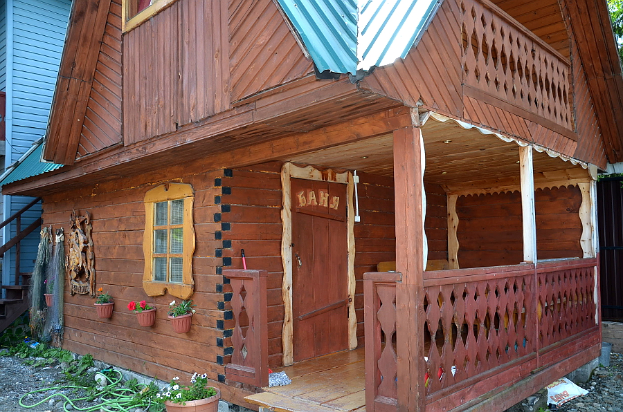 Баня и балкончик номера Эконом