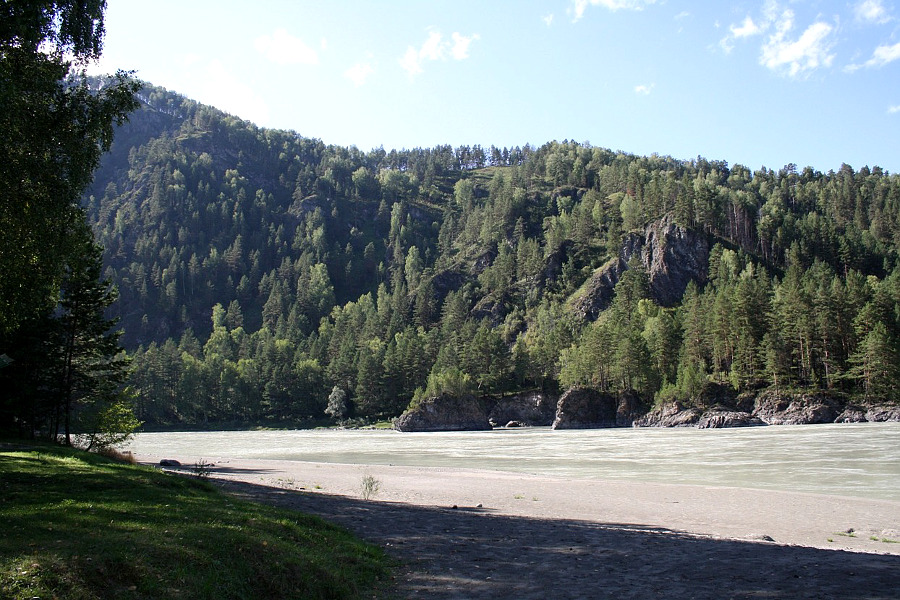 Один из лучших пляжей на Катуни