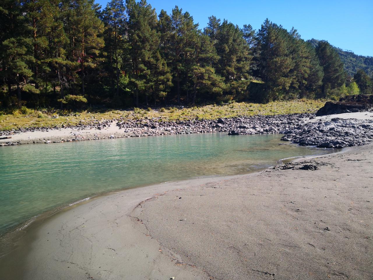 Река Катунь у села Еланда на Алтае