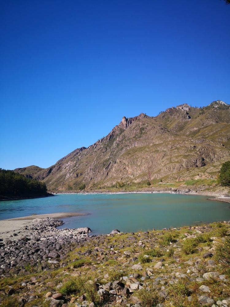 Катунь у села Еланда на Алтае