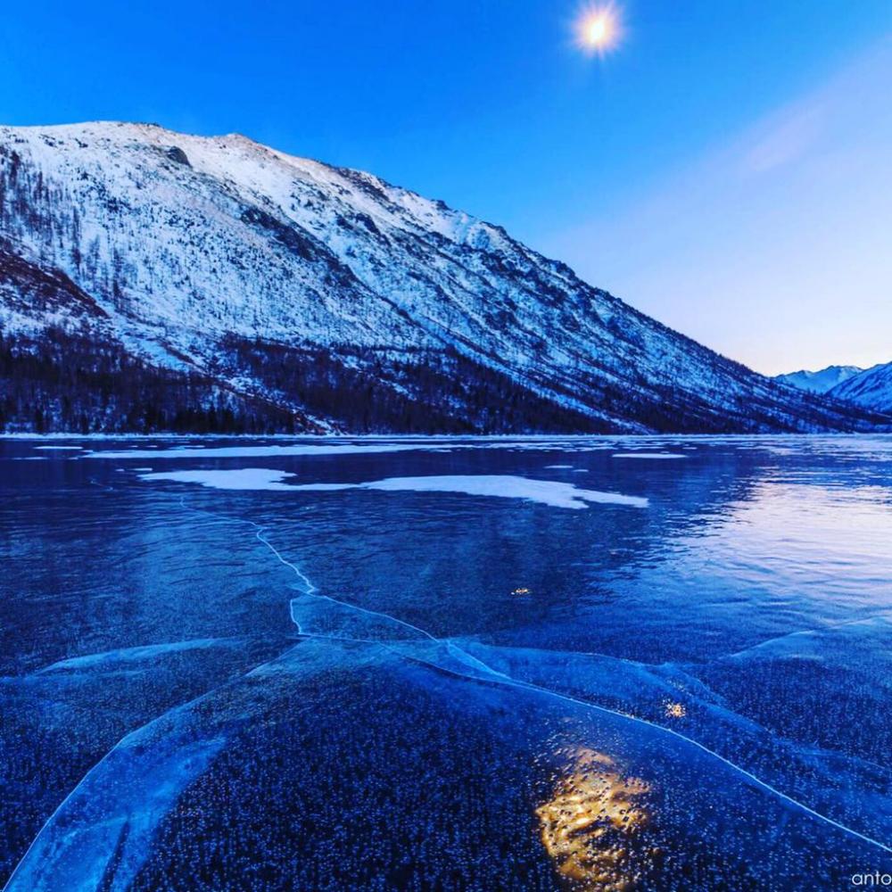 Лед на Мультинском озере