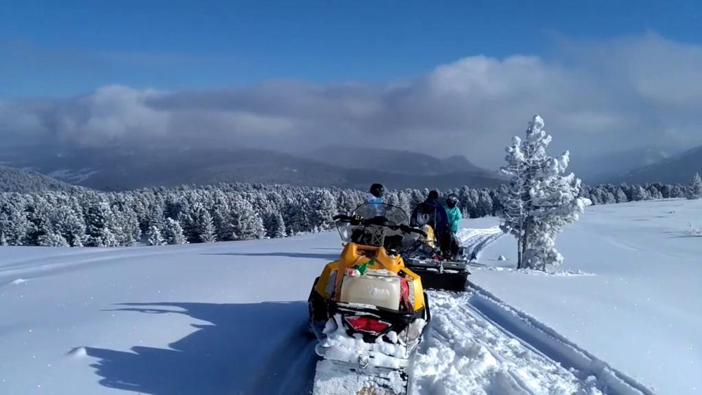 Катание на снегоходах