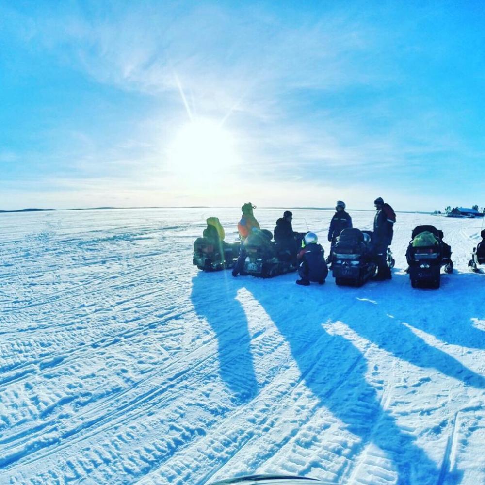 Катание на снегоходах