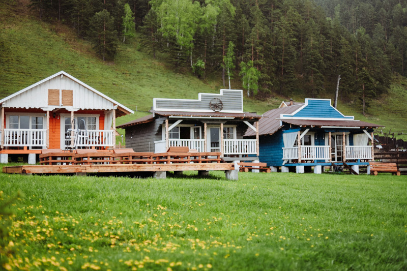 Домики на два 3-хместных номера