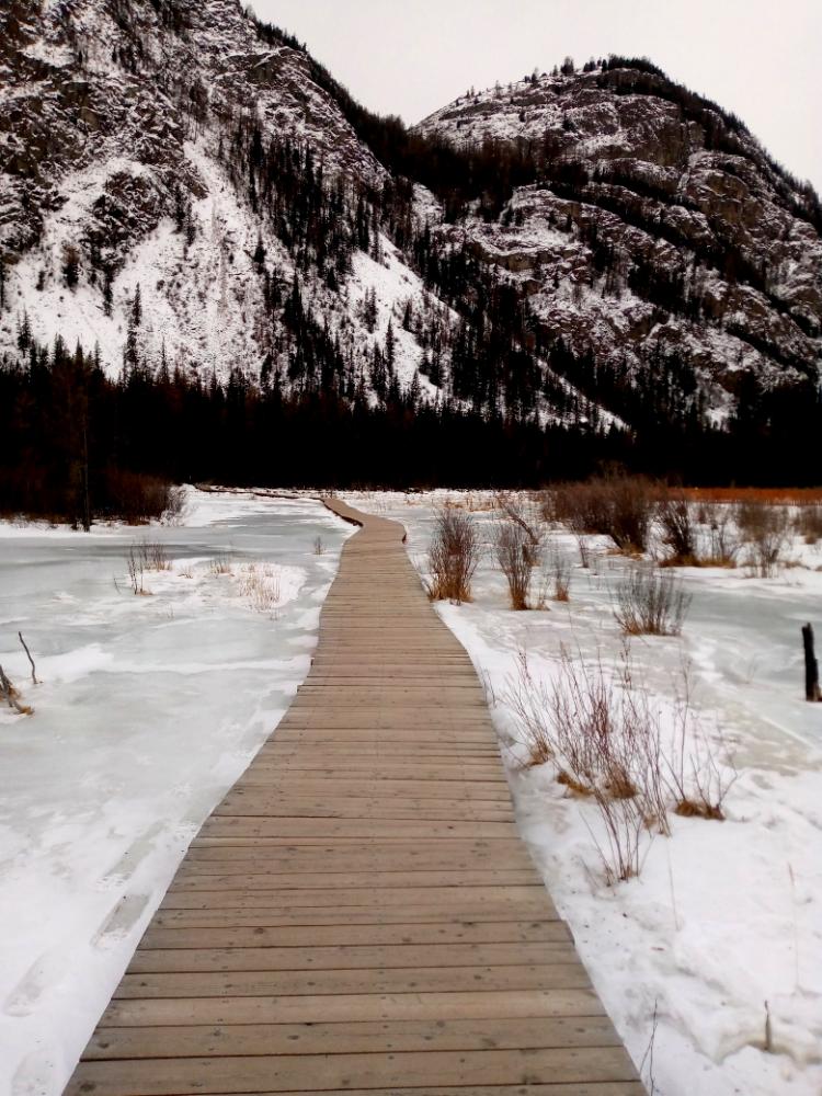 Дорожка . Гейзерово озеро.