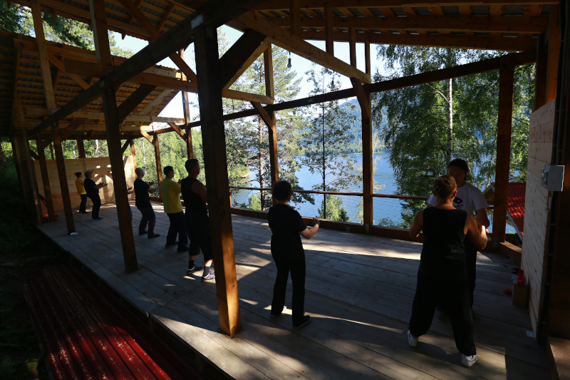 Занятия на летней площадке