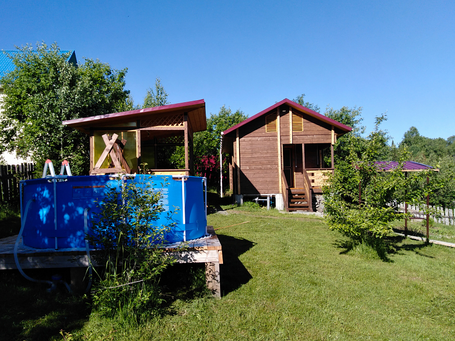 Бассейн в усадьбе Николаевых