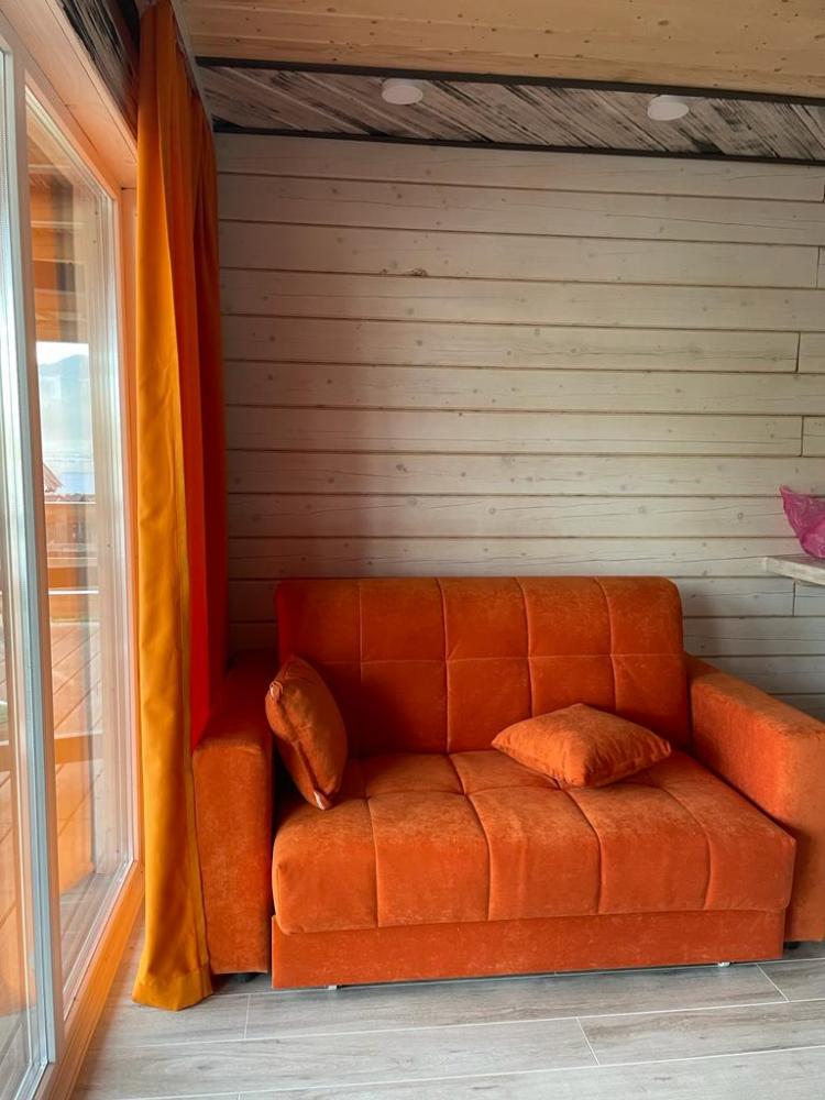 Номер-студия с панорамными окнами и видом на Телецкое озеро