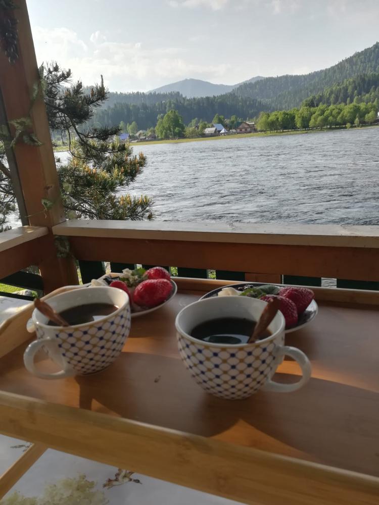 Беседка с видом на Телецкое озеро