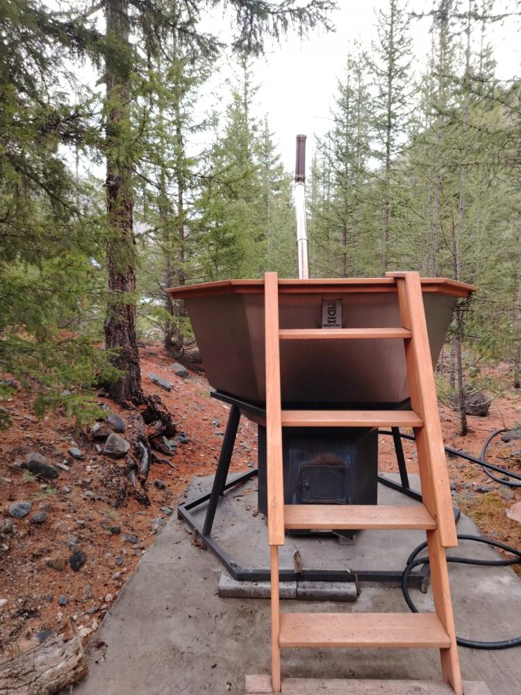 Банный чан в Акташе на базе отдыха "Лебедка"