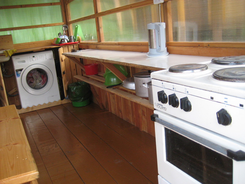 Кухня в доме на базе в Сентелеке