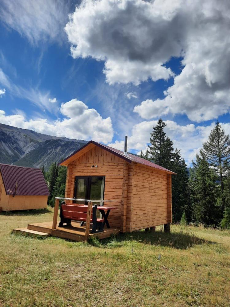 3-местный теплый домик с панорамным окном