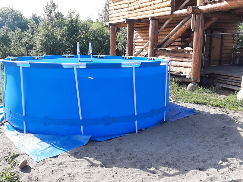 Баня с бассейном