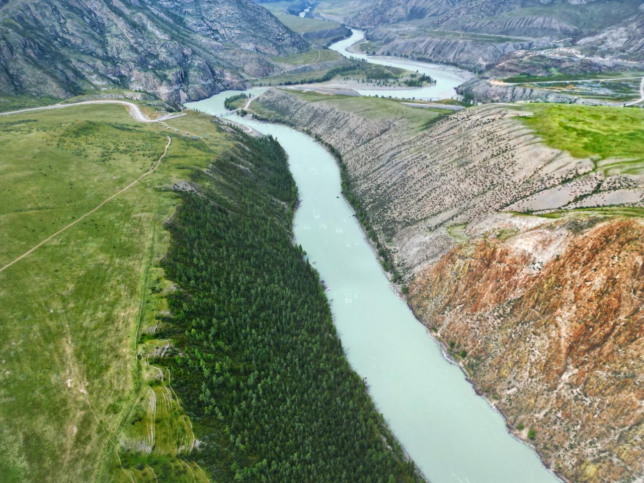 Вид на реку Катунь