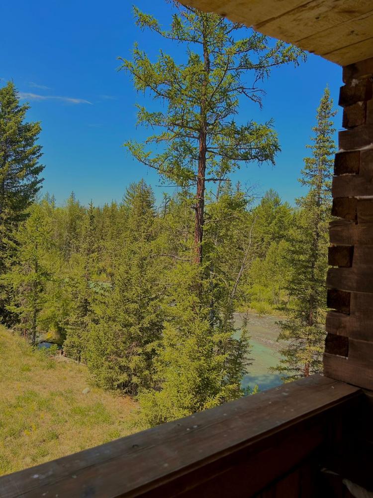 Вид на реку Жасатор (Джазатор) с веранды