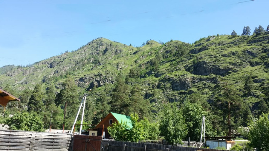 Вид на гору с территории