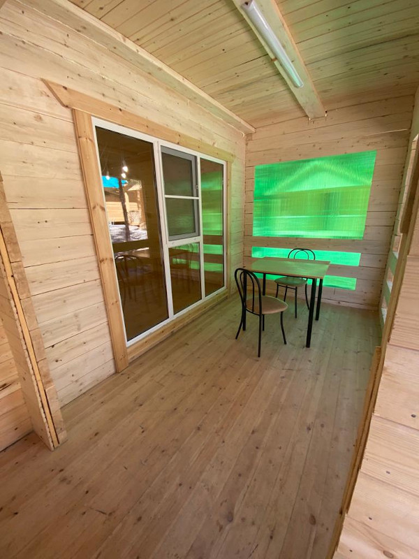 Баня с верандой