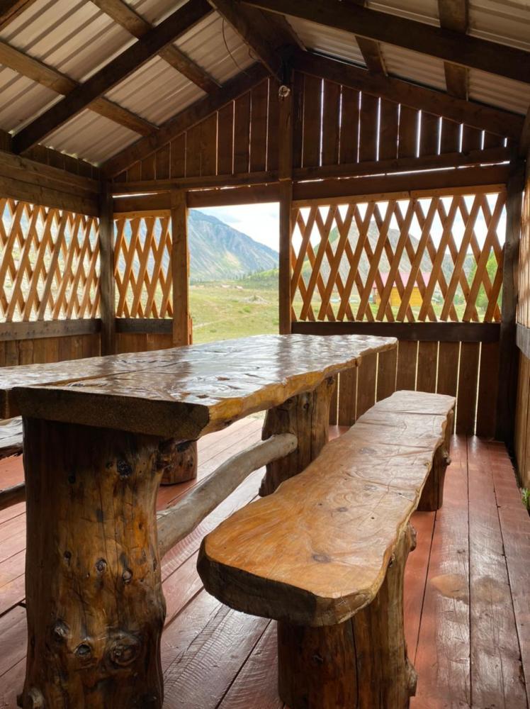 Летняя кухня с газовой плиткой