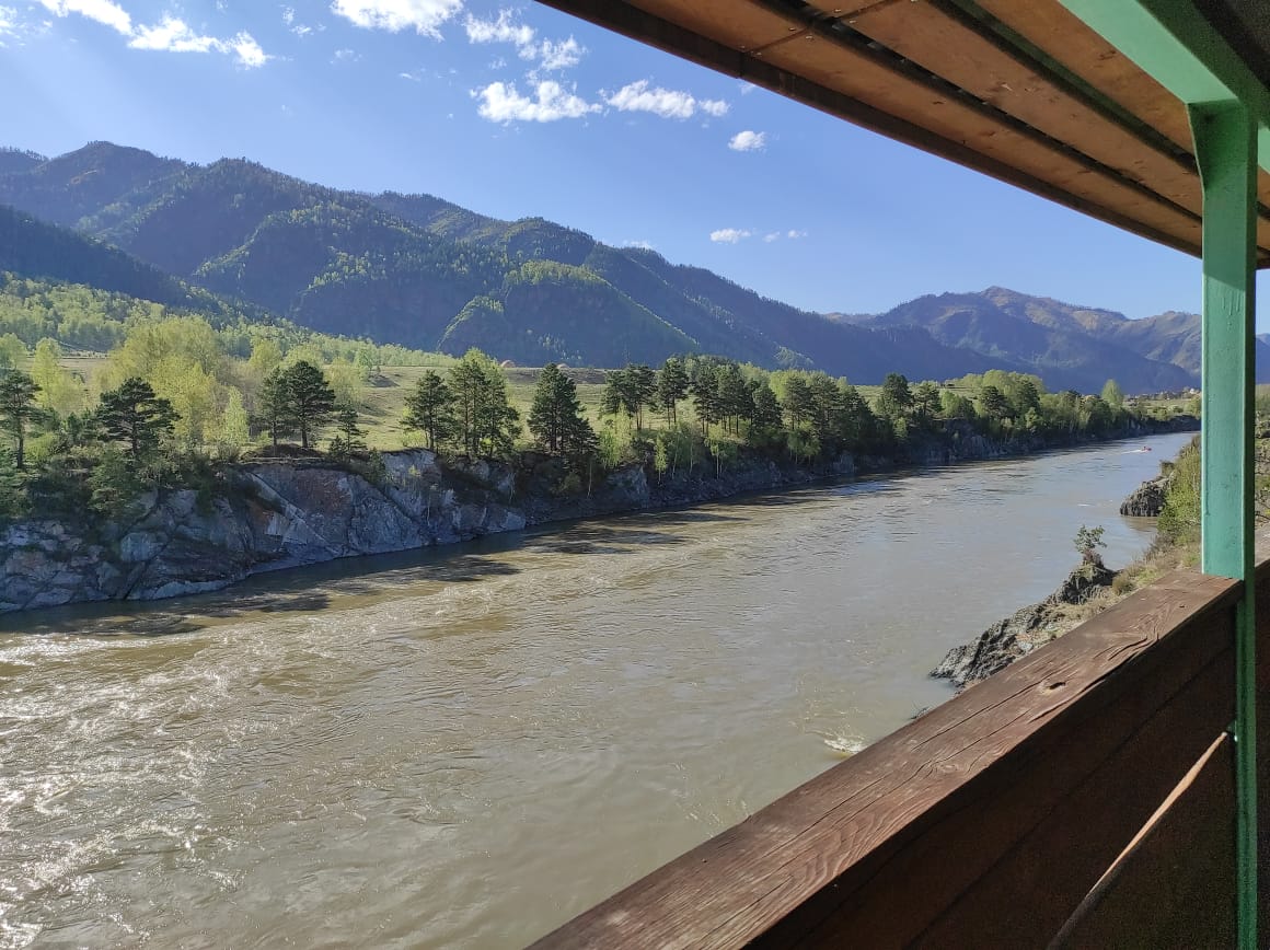 Отдых у реки Катунь в Чемале Горный Алтай