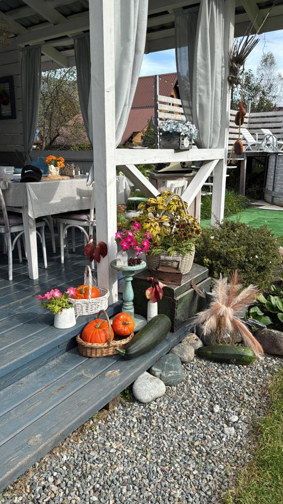 Уютная беседка-кухня