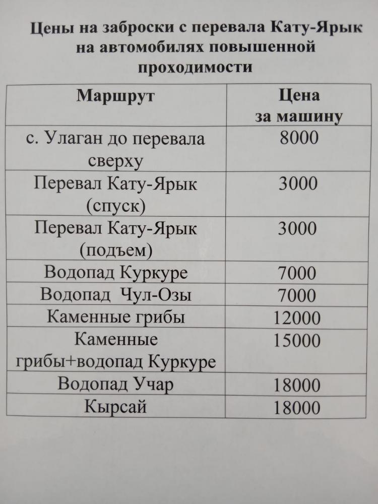 Трансфер по Горному Алтаю и долине Чулышмана