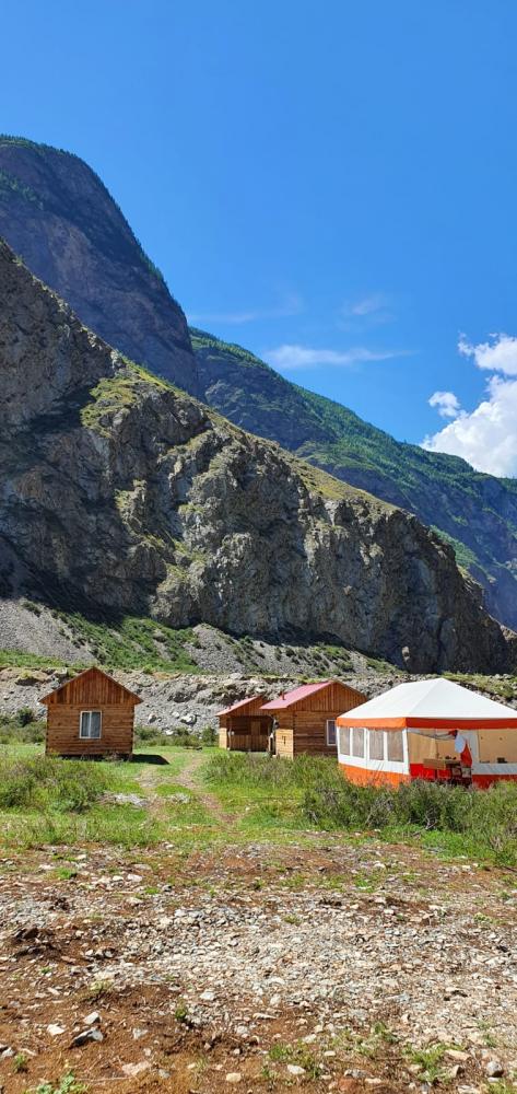 Чулышманская долина  база отдыха "Козий рог"