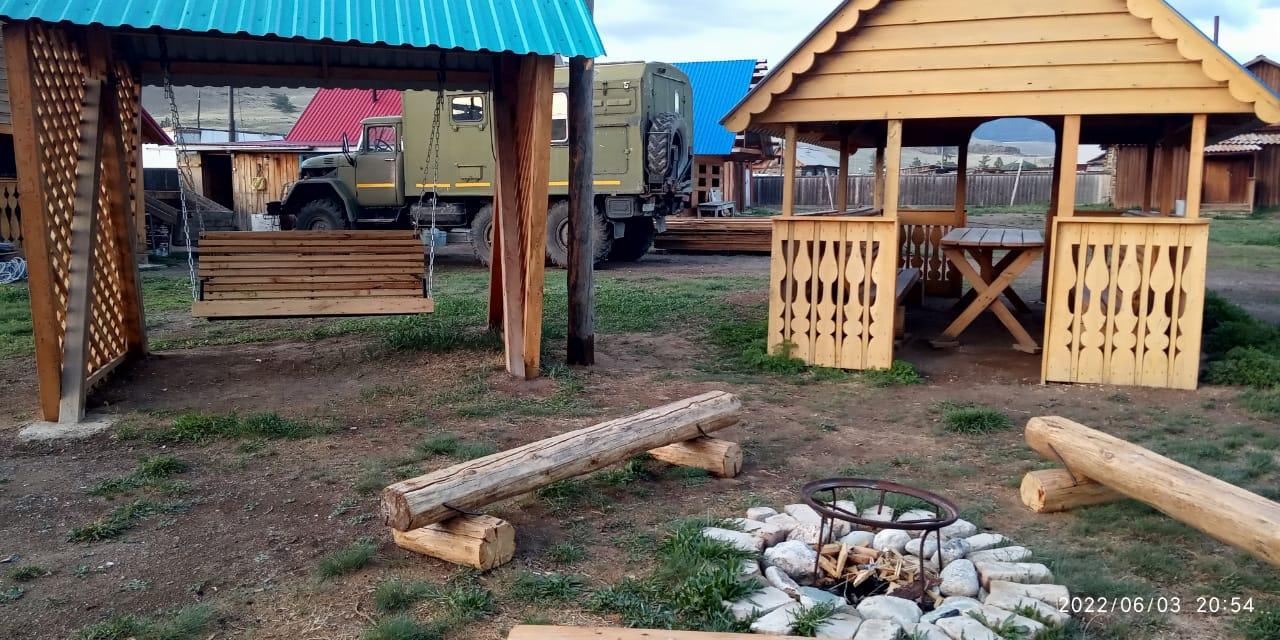 Отдых Курай беседка, качели, место для костра 