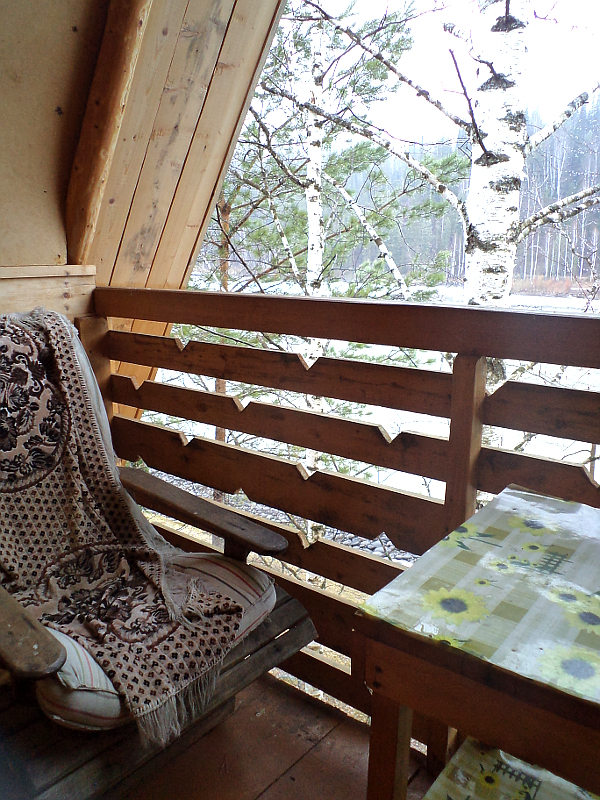 Маленький домик, балкон на II этаже