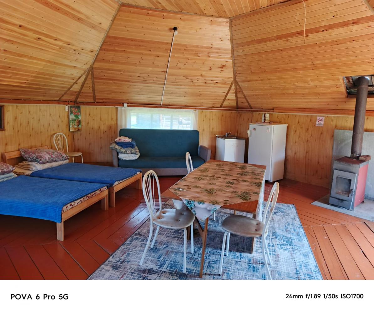 Аил с печкой на 6-7 спальных мест