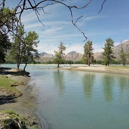 Река Катунь рядом с усадьбой